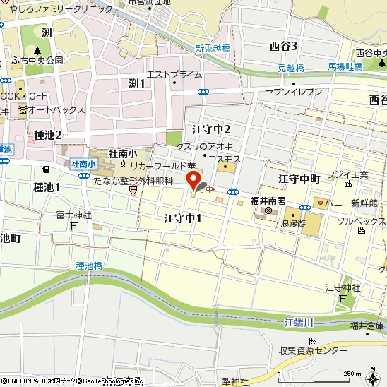 タイヤ館福井西付近の地図